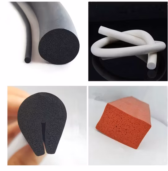 Sponge Profiles Flat Rubber Seal Rubber Extrusion
