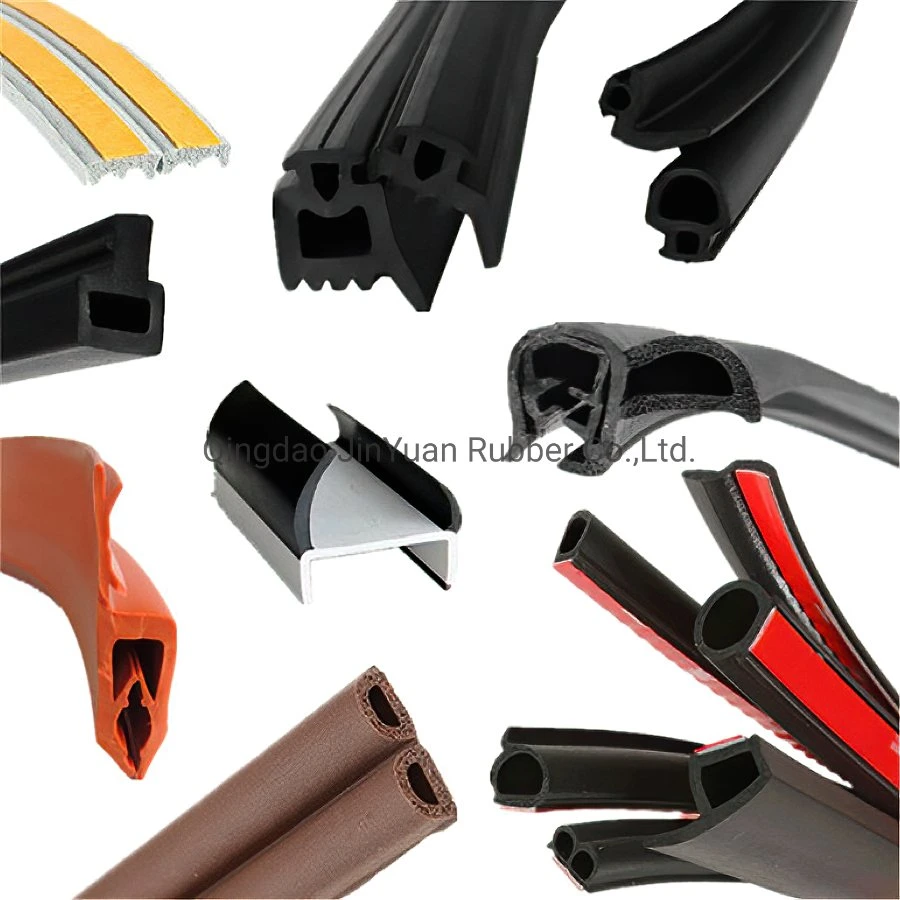 Solid Various Extruded NBR Rubber Extrusion Profiles Car Door Rubber Sealing Strip Rubber Extrusion Strip Profile