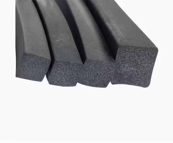 Sponge Profiles Flat Rubber Seal Rubber Extrusion