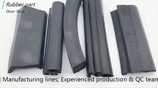 Custom OEM Rubber Extrusion Profile for Car Window Silicone EPDM Seals