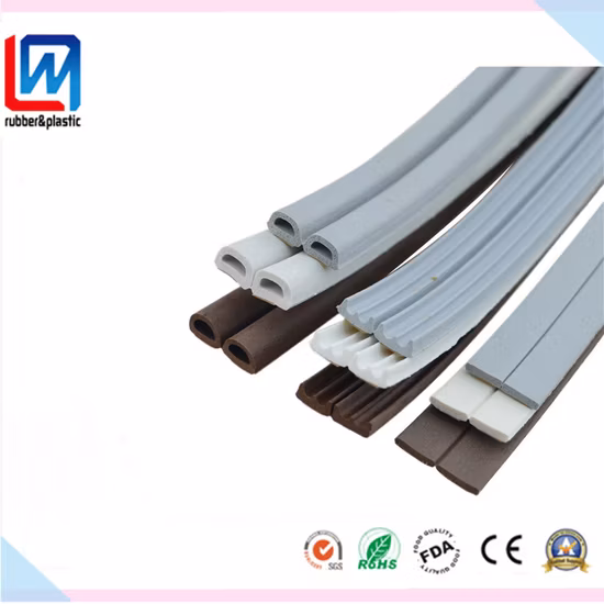 I P E D Type Sponge Rubber Extrusion Profile for Window and Door
