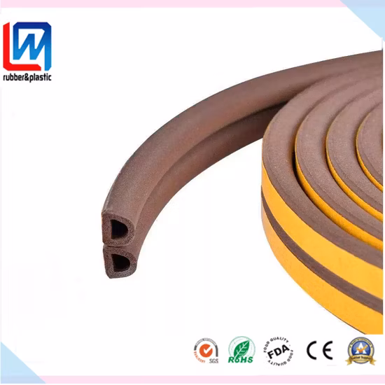 I P E D Type Sponge Rubber Extrusion Profile for Window and Door
