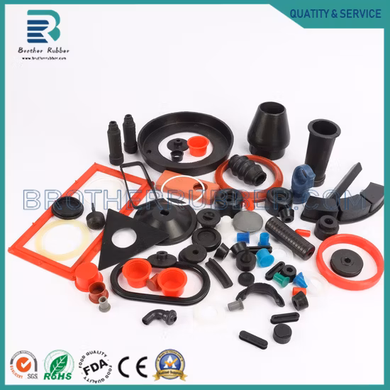 OEM Custom Silicone EPDM NBR HNBR FKM Rubber Molded Auto Rubber Parts